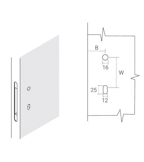 Tirador de puerta VERUM Pepe, para puertas invisibles - tirador de diseño