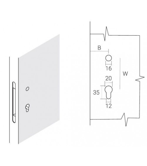 Manilla de puerta VERUM Lieve, diseño ultrafino - manilla de diseño