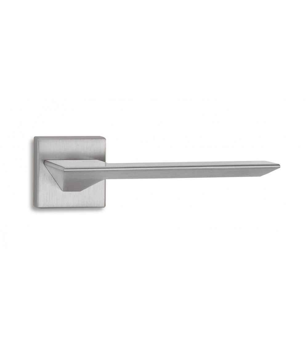 Maneta de puerta cromada satinada ENTO CEDRO SQ
