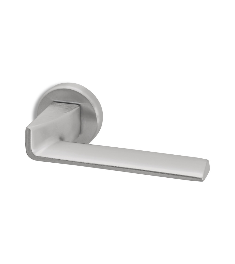 Tirador de puerta cromo satinado Ento Edge diseño