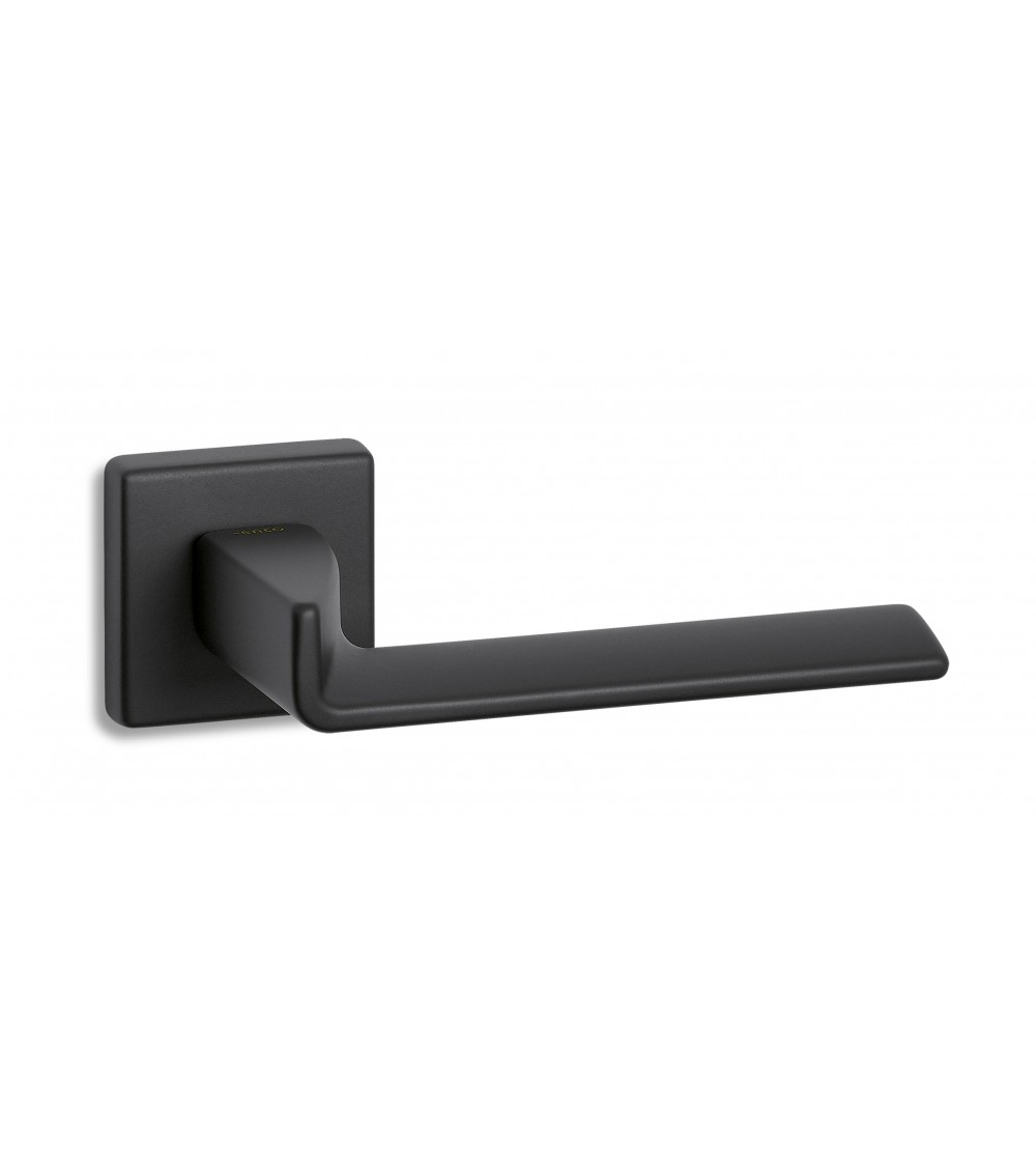 Manilla de puerta moderna ENTO EDGE SQ en latón - diseño