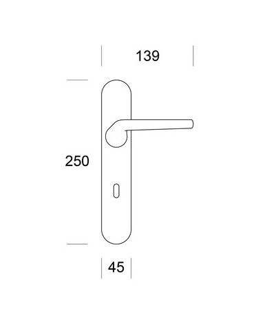 Maneral de puerta grafito ENTO LIFT