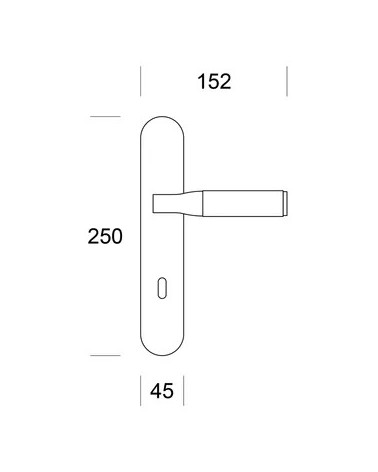 Tirador de puerta moderna ENTO TUBE en latón - manilla de diseño