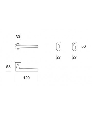 Tirador de puerta Ento Pilot C3 con dimensiones