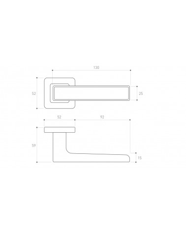 Tirador de puerta efecto madera - tirador Déco - tirador decorativo