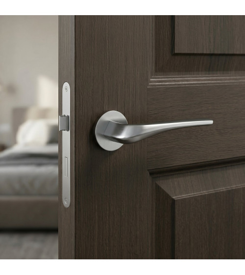 Tirador de puerta cromo satinado DALIA tirador de diseño