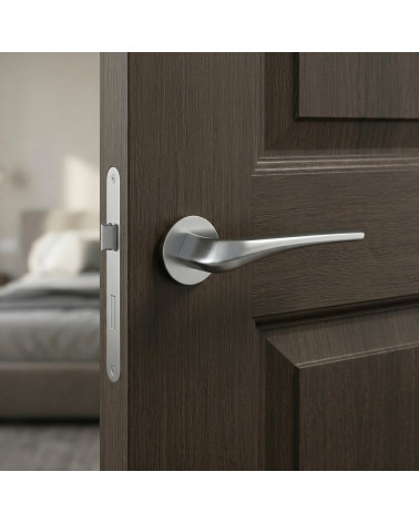 Tirador de puerta cromo satinado DALIA