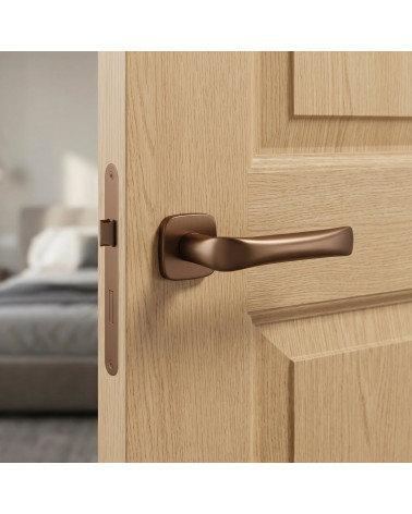 Manilla de puerta color cobre FOLD