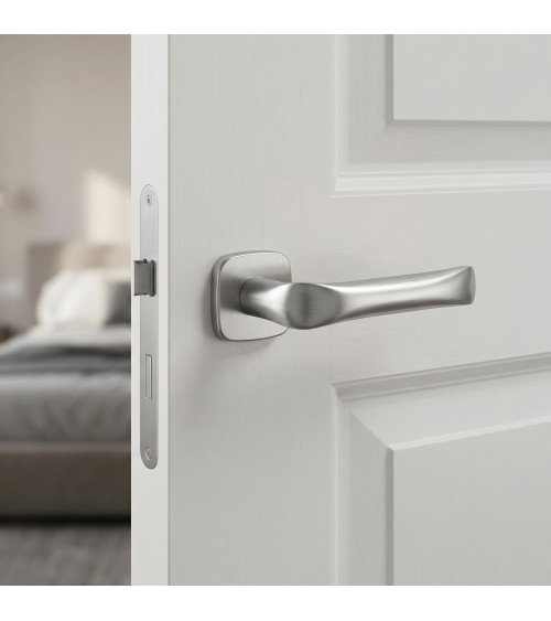 Tirador de puerta cromo satinado FOLD tirador de diseño