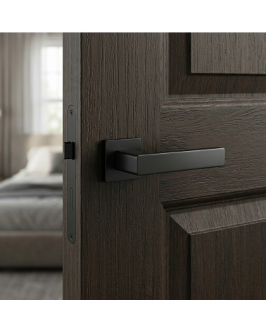 Maneta de Puerta Negra Elegante y Refinada - Modelo ERICA