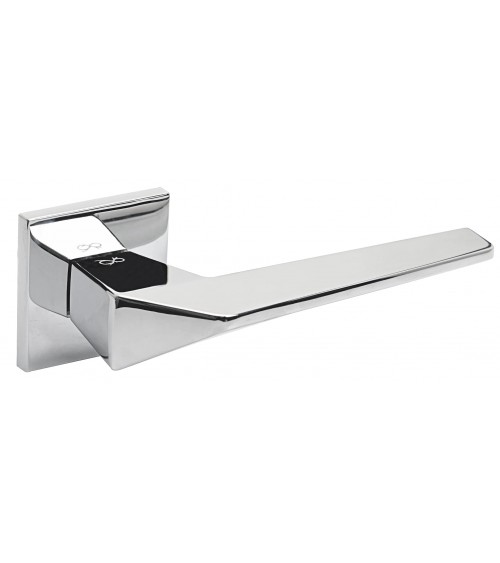 Palanca de puerta cuadrada, modelo futurista en zamak - ICE - palanca de diseño