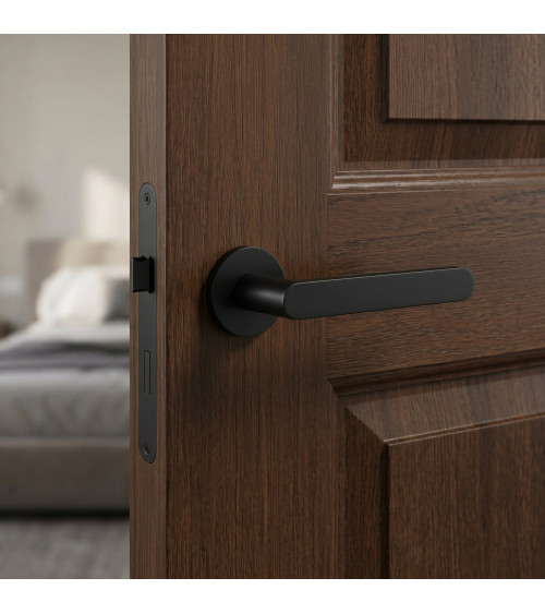 Tirador de puerta negra Line Vénus tirador de diseño