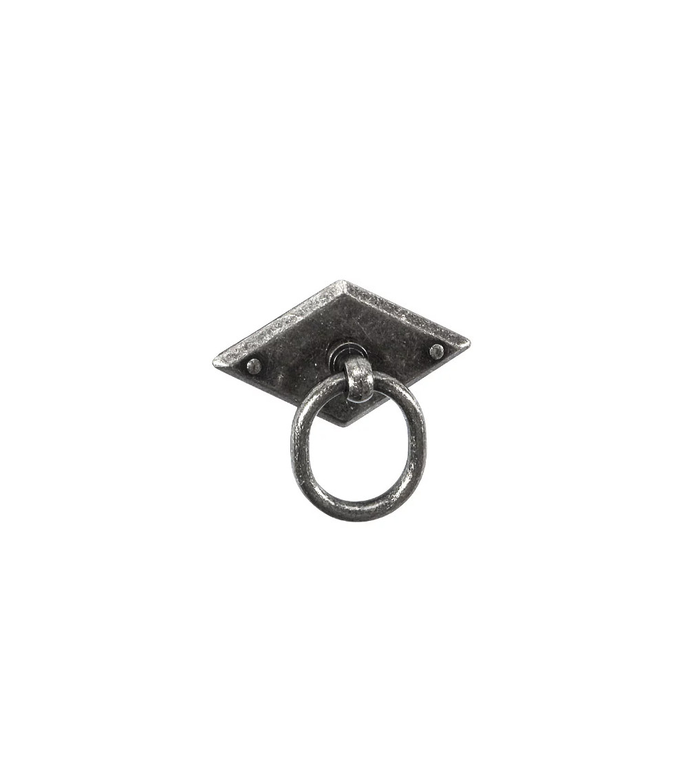 Botón de mueble plata envejecida MARS