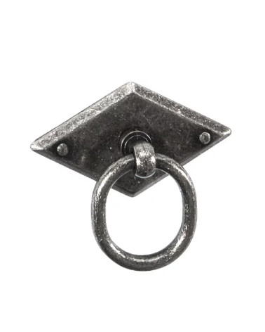 Botón de mueble plata envejecida MARS