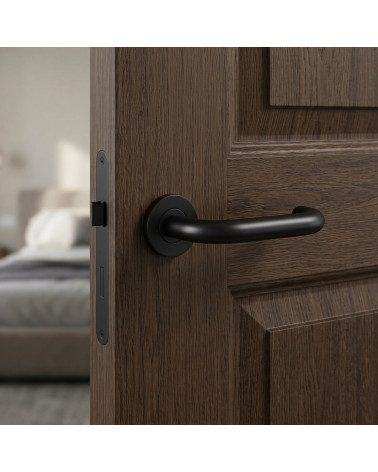 Manetas de puerta color negro OVAL 1704