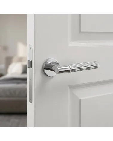 Maneta de puerta con estilo texturizado LIVIA