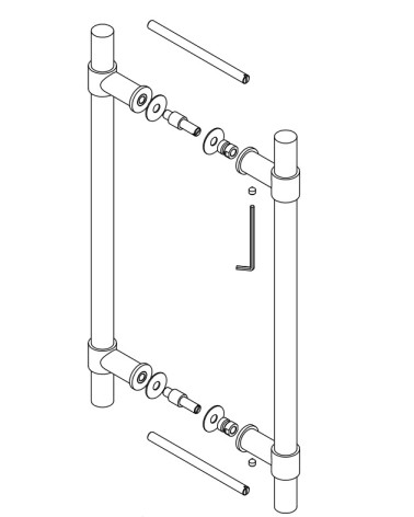 Tirador PB400 de acero inoxidable – FORMANI