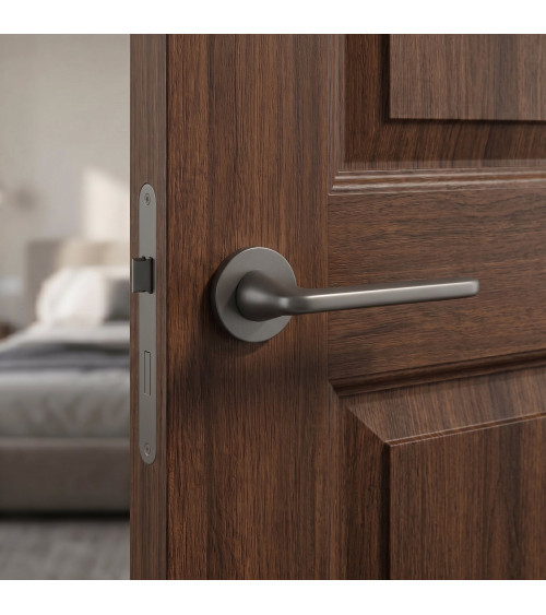 Tirador de puerta gris antracita UTA diseño