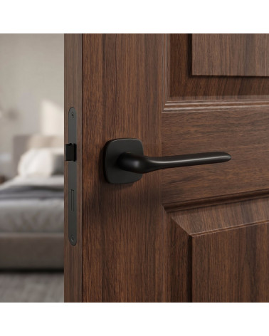 Manilla de puerta acabado negro FLAT