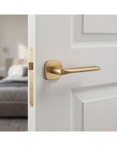 Manilla de puerta color oro mate FLAT