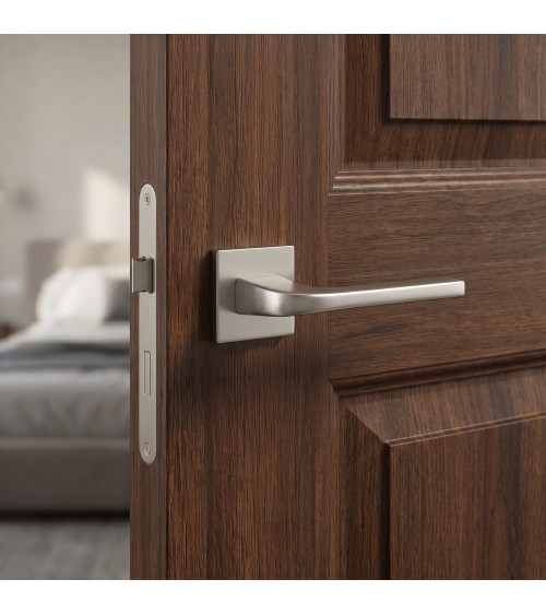 Tirador de puerta níquel satinado NAKA tirador de diseño
