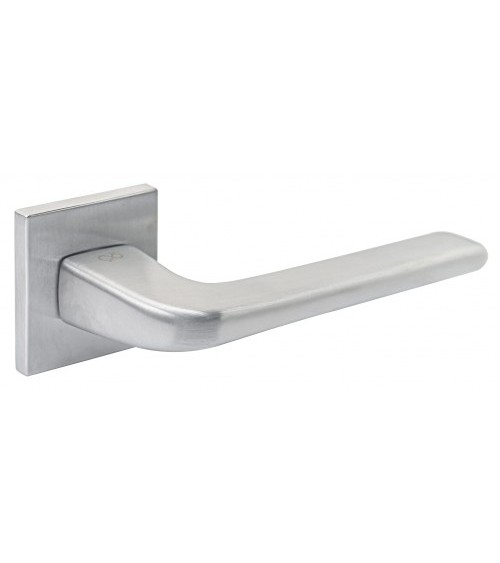 Tirador de puerta cromada cepillada Solo - diseño
