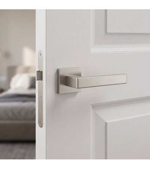 Tirador de puerta níquel satinado SULLA manilla de diseño