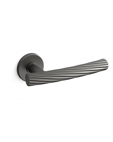 Tirador de puerta grafito Mandelli Fusilla tirador de diseño