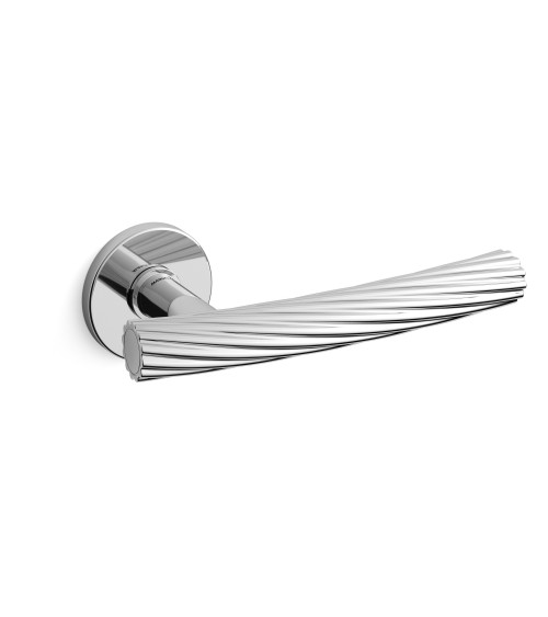 Tirador de puerta cromo pulido Mandelli Fusilla tirador de diseño