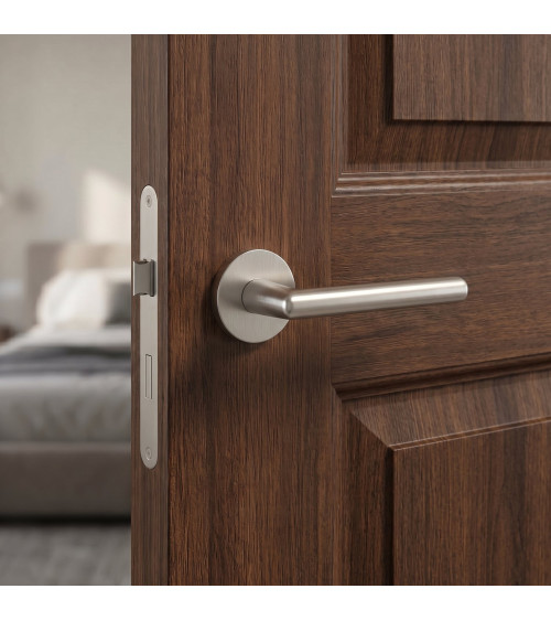 Tirador de puerta níquel satinado KALMIA tirador de diseño