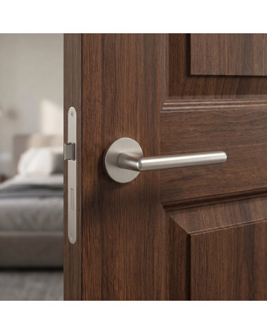 Manillas de puerta níquel satinado KALMIA