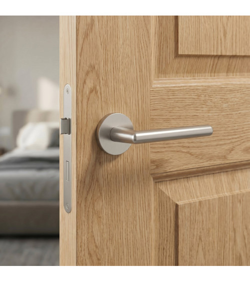 Tirador de puerta níquel satinado KALMIA tirador de diseño