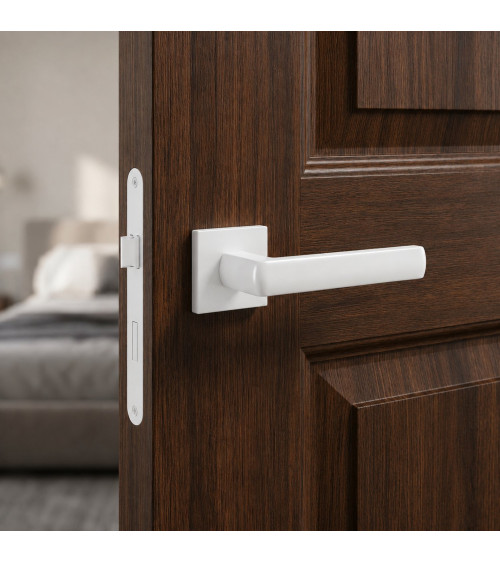 Tirador de puerta blanco HOSTA herrajes de diseño