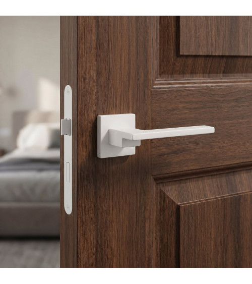 Tirador de puerta blanca Cosmos diseño