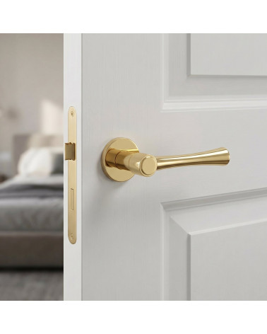 Tirador de Puerta Moderno Oro Pulido - Modelo MADLEN