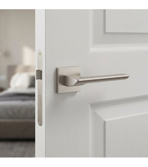 Tirador de puerta níquel satinado BIRA tirador de diseño