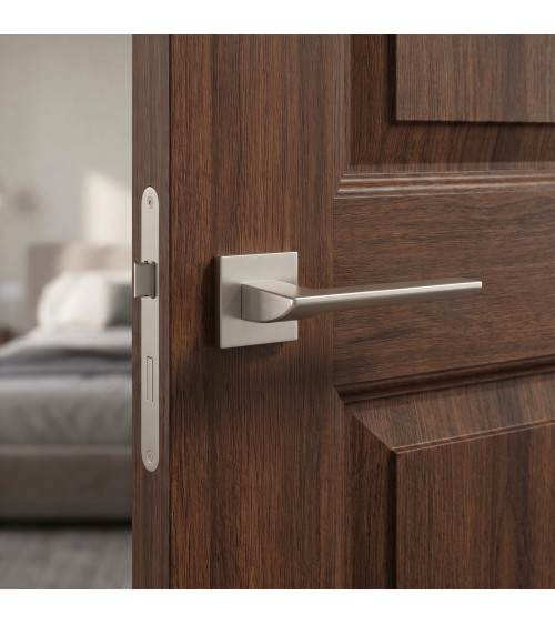 Tirador de puerta níquel satinado BIRA tirador de diseño