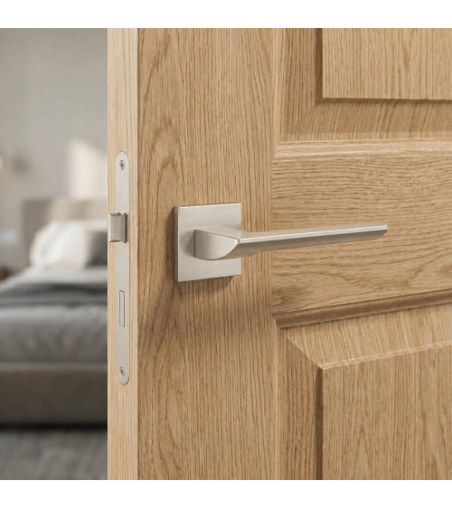 Tirador de puerta níquel satinado BIRA tirador de diseño