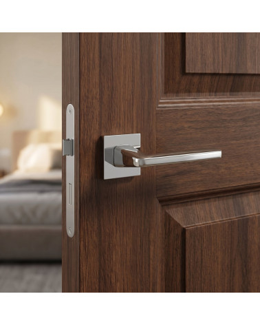 Maneta de Puerta Cromo Pulido para un reflejo espejo - Modelo ERBA