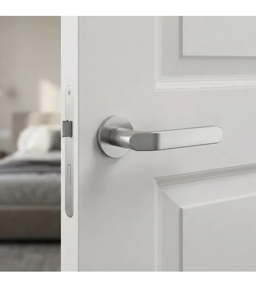 Tirador de puerta cromo satinado Mandelli Callas tirador de diseño