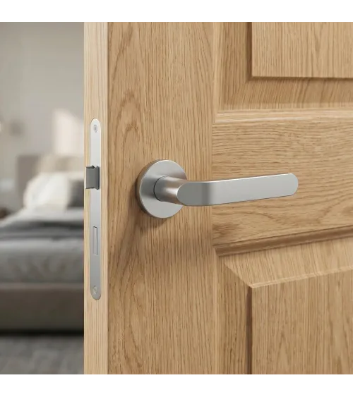 Tirador de puerta cromo satinado Mandelli Callas tirador de diseño