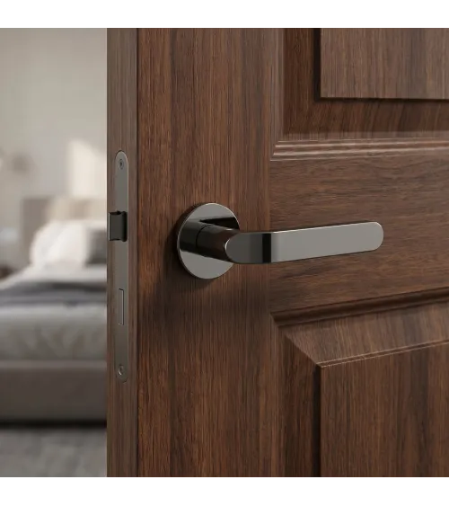 Tirador de puerta níquel negro Mandelli Callas tirador de diseño
