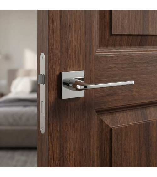 Tirador de puerta cromo pulido Scandi slim diseño