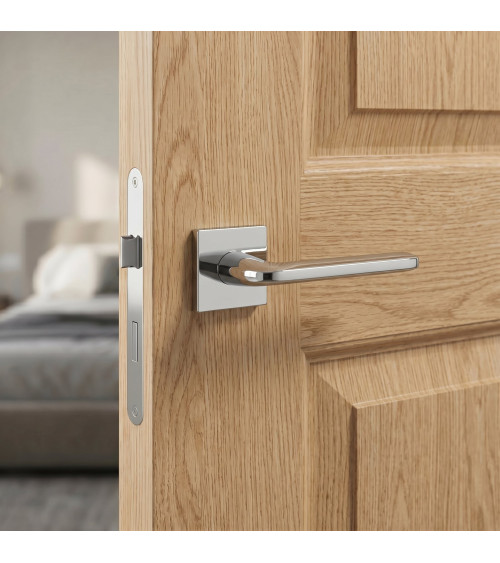 Tirador de puerta cromo pulido Scandi slim diseño