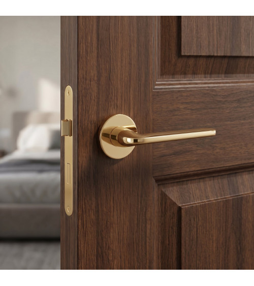Tirador de puerta dorado pulido Scandi slim ferretería decorativa diseño