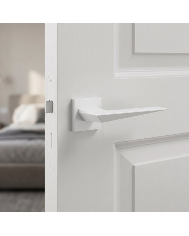 Tiradores de puerta blancos Blade