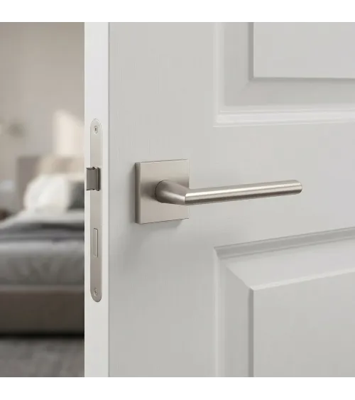 Tirador de puerta níquel satinado PRIMULA tirador de diseño