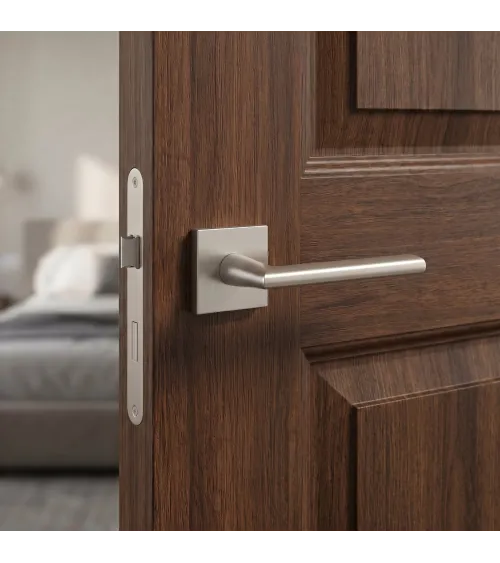 Tirador de puerta níquel satinado PRIMULA tirador de diseño