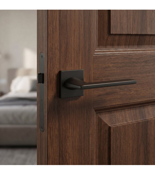 Tirador de puerta negro Harmony diseño