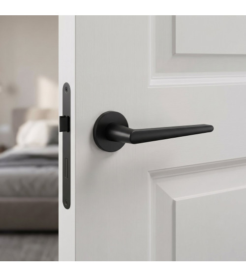 Manecilla de puerta negra Arrow herrajes de diseño